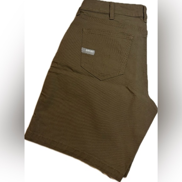 ✨Women’s Ariat Rebar Perfect Rise Stretch Made Tough Hard Working Shorts Size 27 - Picture 3 of 14